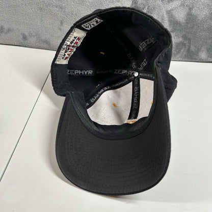 Iowa Hawkeyes Hat Cap Mens 7 1/4 Black Yellow NCAA The Z Hat Zephyr Fitted