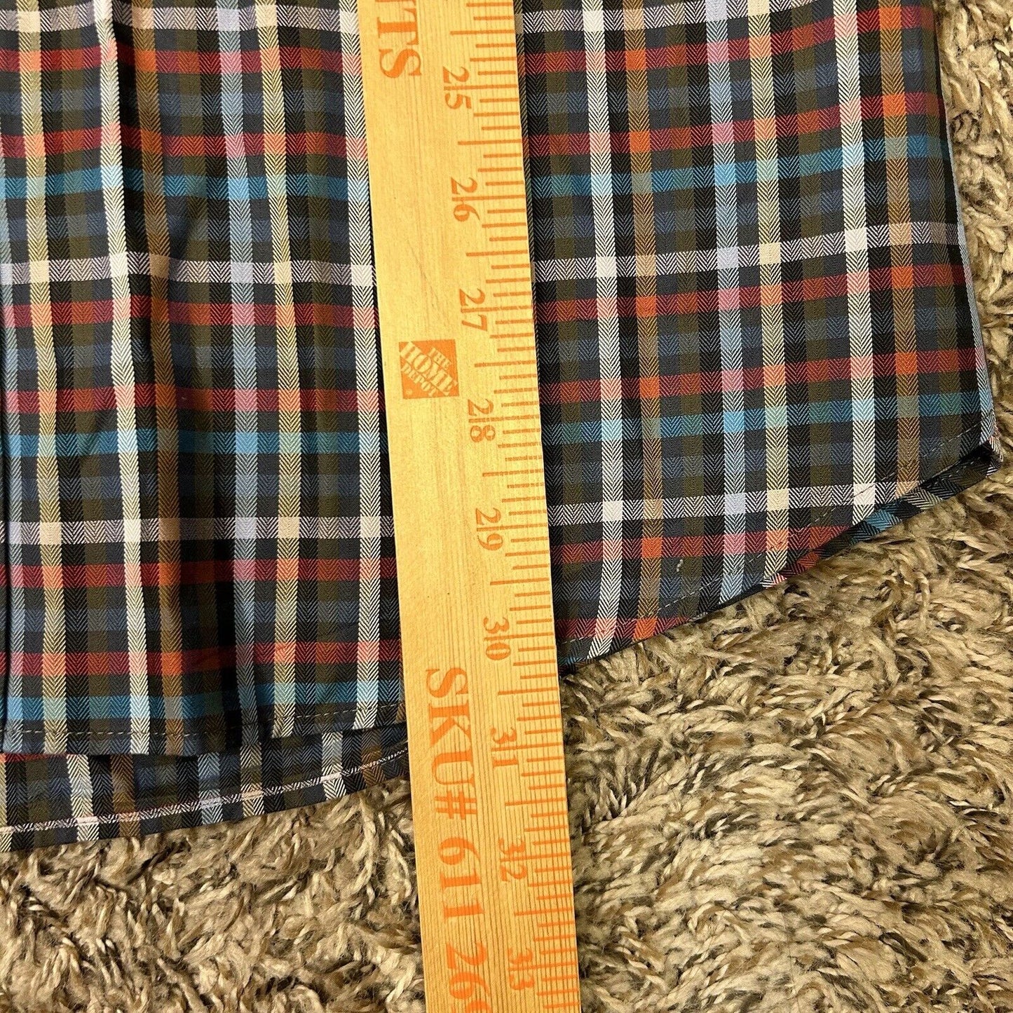 Bobby Jones Shirt Mens Large Multicolor Plaid Button Up Long Sleeve Casual