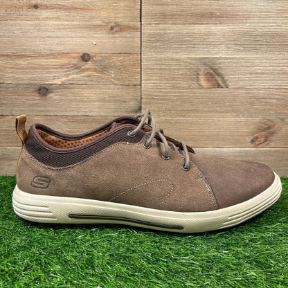 Skechers Porter Elden Oxford Mens 13 Brown Shoes Sneakers Suede Leather Casual