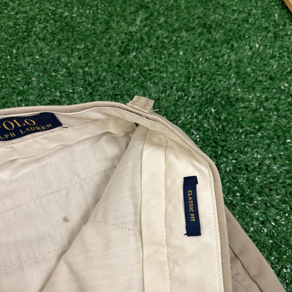Polo Ralph Lauren Chino Pants Mens 36x34" Beige Classic Fit Casual Preppy Work