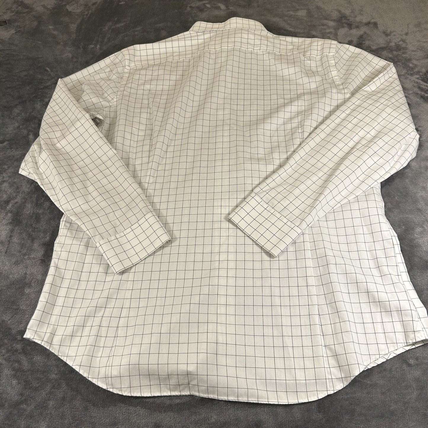 Banana Republic Shirt Mens Extra Large White Black Button Up Long Sleeve Slim