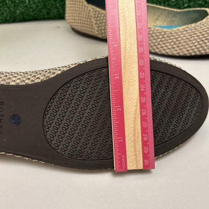 Rothys Multi Metallic Flats Womens 12.5 Cream Casual Comfort Limited Edition