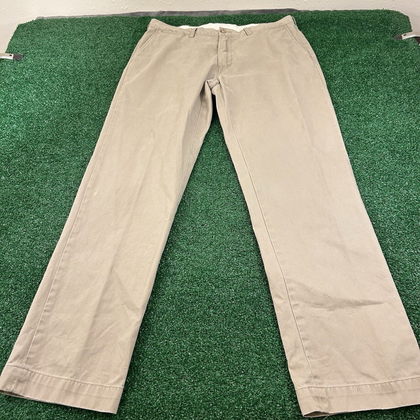 Polo Ralph Lauren Chino Pants Mens 36x34" Beige Classic Fit Casual Preppy Work