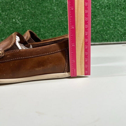 Florsheim Kids Brown Leather Slip On Loafers Casual Dress Shoes Comfort Size 1M