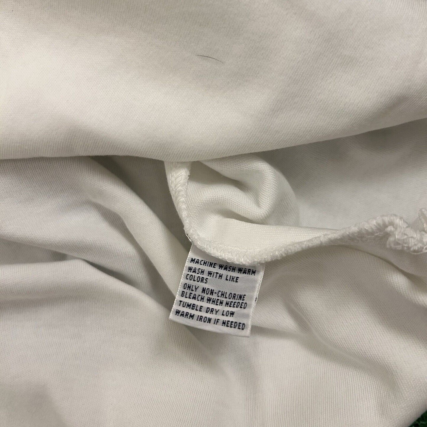 Polo Ralph Lauren Polo Shirt Mens Large White Navy Short Sleeve Golf Work Pony