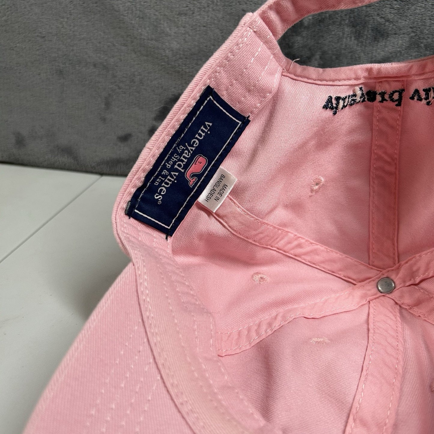 Vineyard Vines Baseball Hat Cap Womens Pink Blue Whale Preppy Outdoor Adjustable