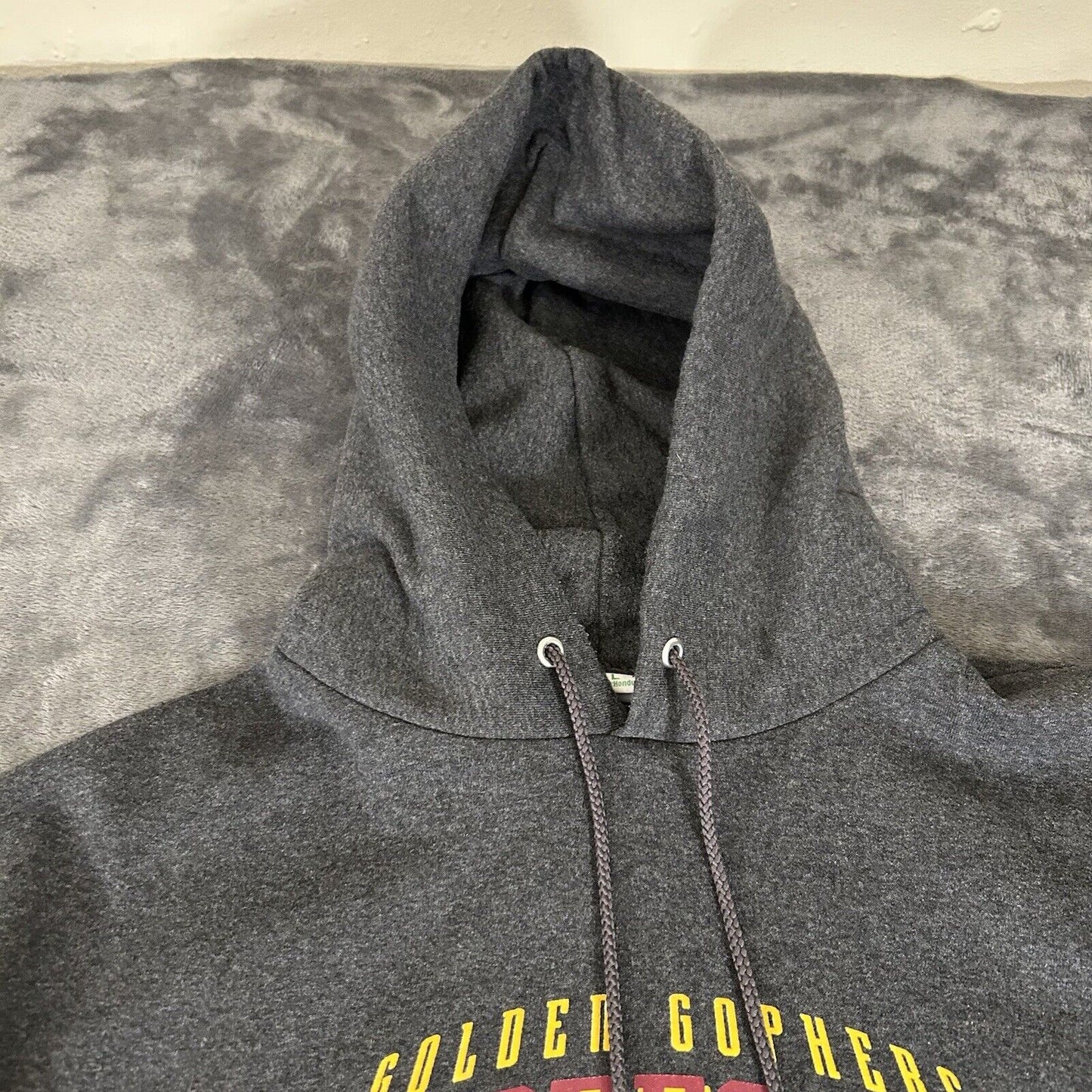 Champion Minnesota Gophers Sweater Mens Large Gray Hoodie Pullover Sweatshirt