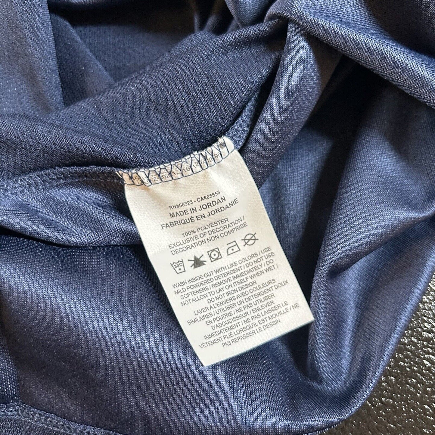 Nike Running Shirt Mens Small Navy Dri-Fit Mesh Lightweight Short Sleeve New