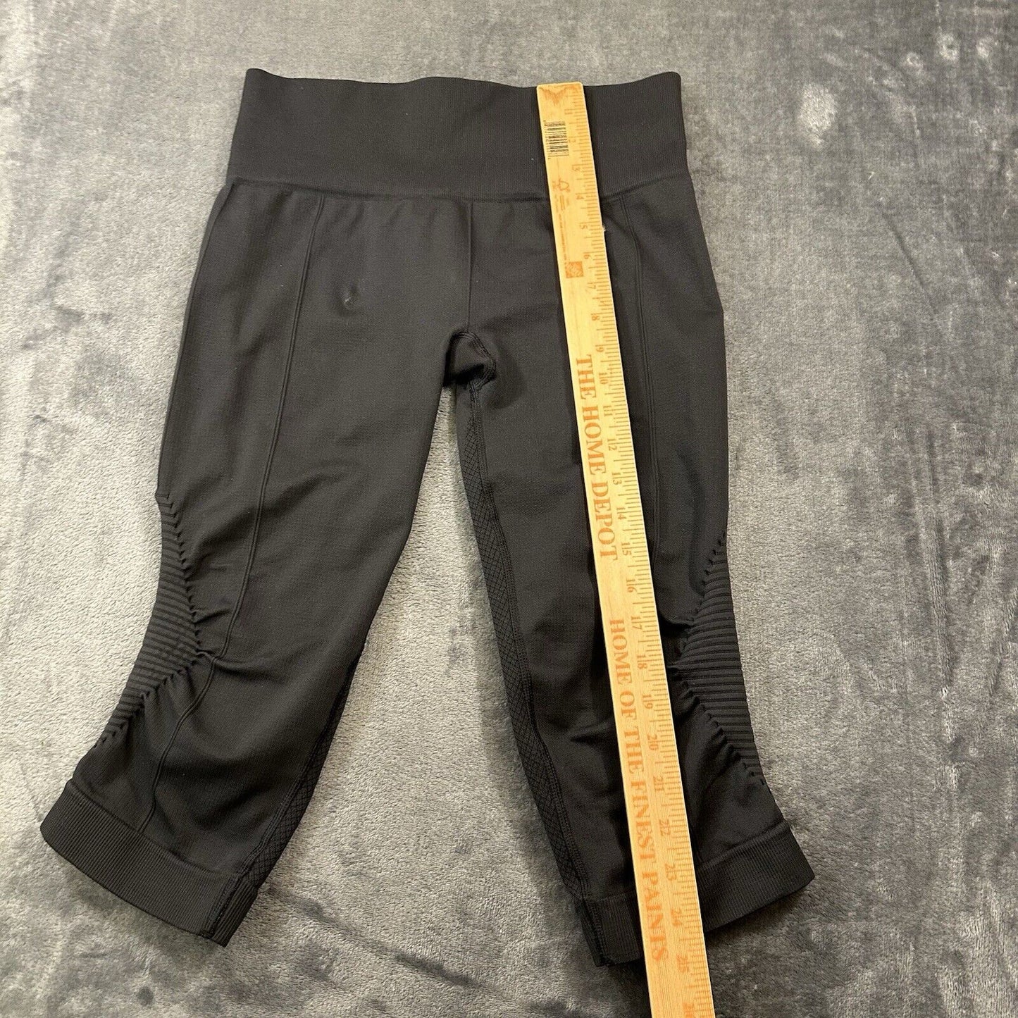 Lululemon Pants Womens 27x17" Black Athletic Running Capri Elastic Waist Casual