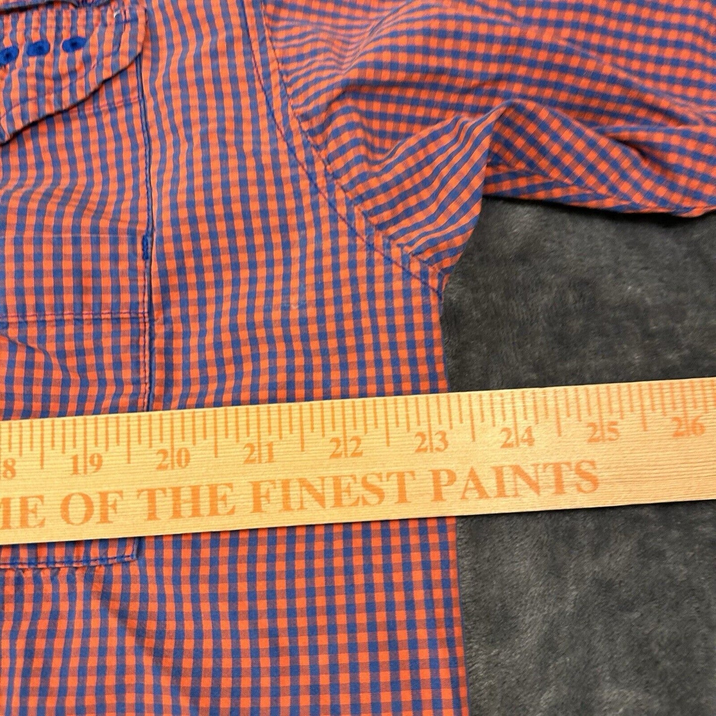 Columbia Florida Gators Shirt Mens Extra Large Orange Blue Check Super Bonehead