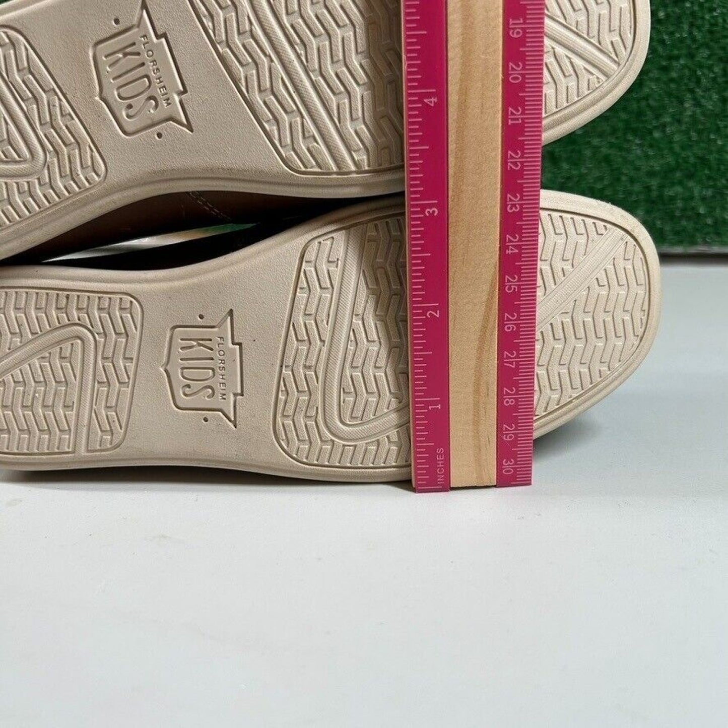 Florsheim Kids Brown Leather Slip On Loafers Casual Dress Shoes Comfort Size 1M