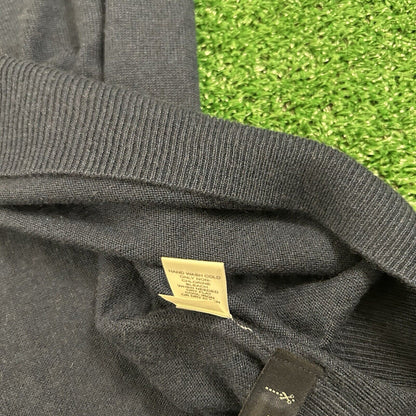 Banana Republic Sweater Mens Extra Large Navy Silk Cashmere Pullover Sweatshirt