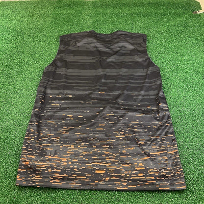 Chicago Bears Tank Top Mens Large Navy Gray Sleeveless Shirt Athletic New Era