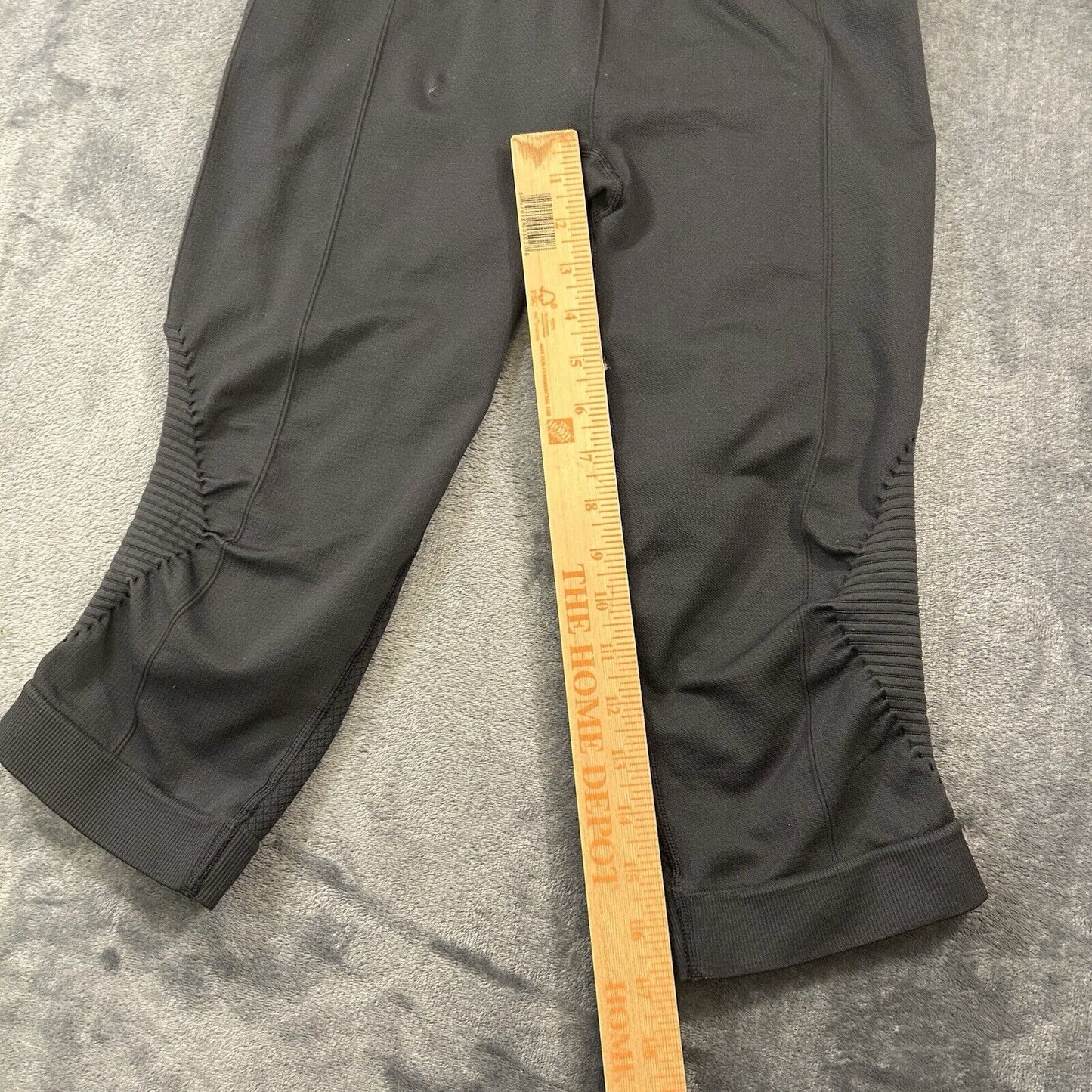 Lululemon Pants Womens 27x17" Black Athletic Running Capri Elastic Waist Casual