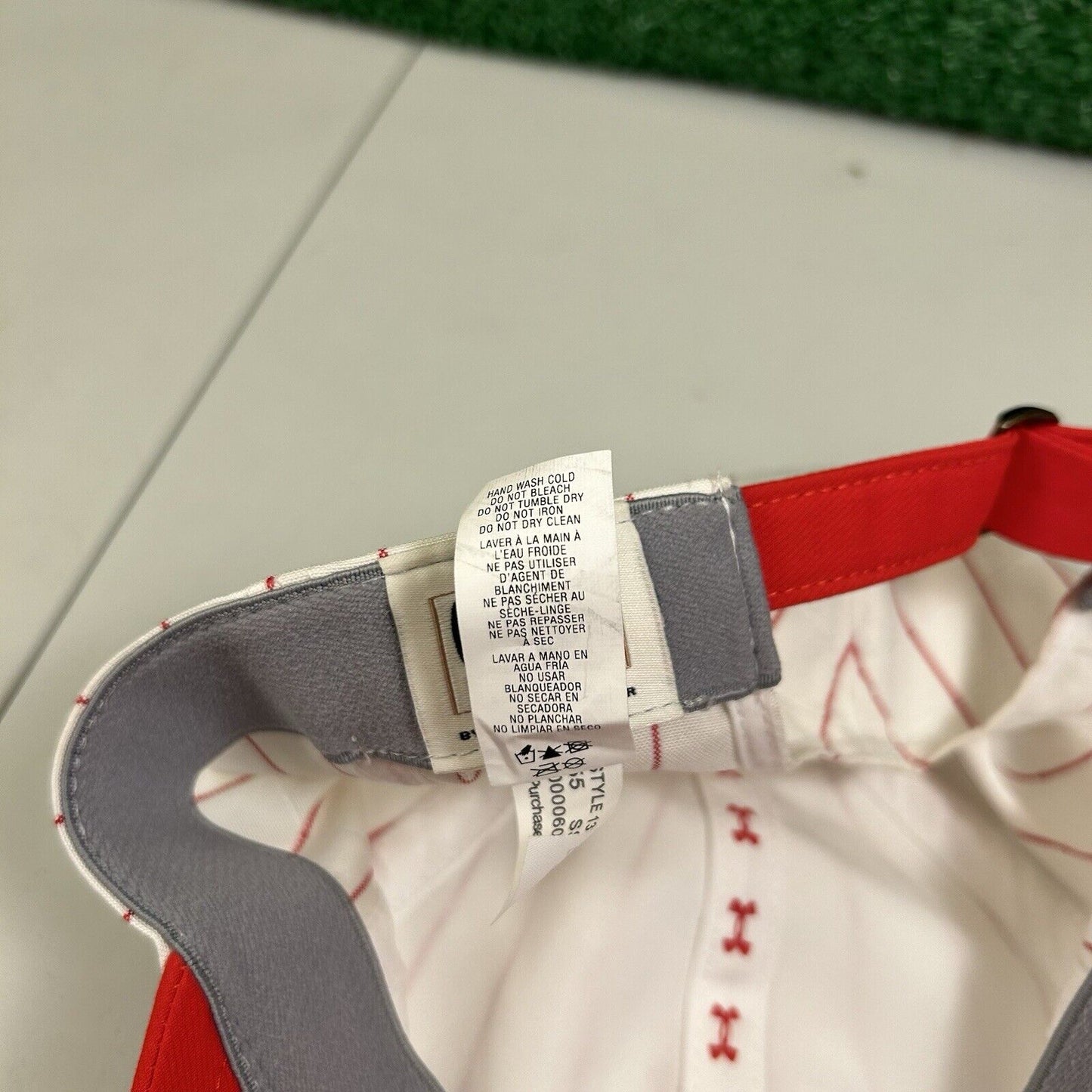 St Louis Cardinals Hat Cap Mens Strapback White Red Pinstripe Cooperstown MLB