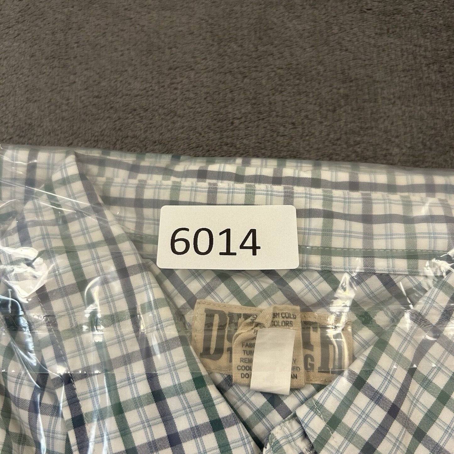 Duluth Trading Shirt Mens Extra Large White Green Check Button Up Nylon Stretch