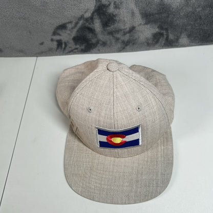 Colorado State Flag Hat Cap Mens Snapback Gray Yupoong The Classics Acrylic Wool