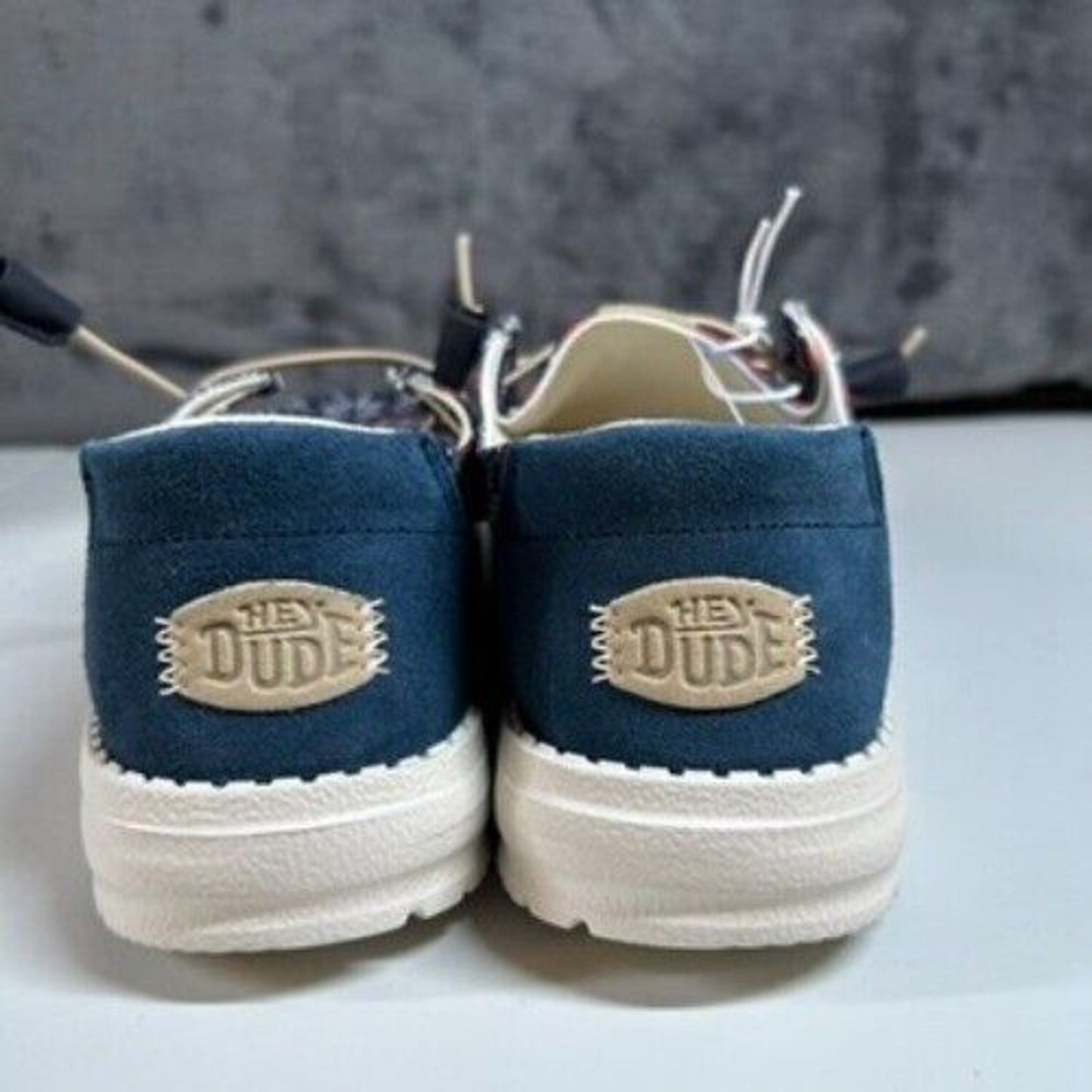 Hey Dude Wendy Winter Sweater Slip On Loafers Casual Shoes Blue Womens 8 New