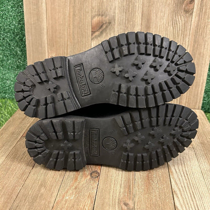 Timberland Authentics Boots Womens 6 M Black Ankle Leather Outdoor Lace Up