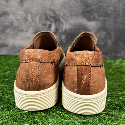 Sofft Somers III Womens 8.5 M Brown Leather Shoes Sneakers Slip On Casual Work