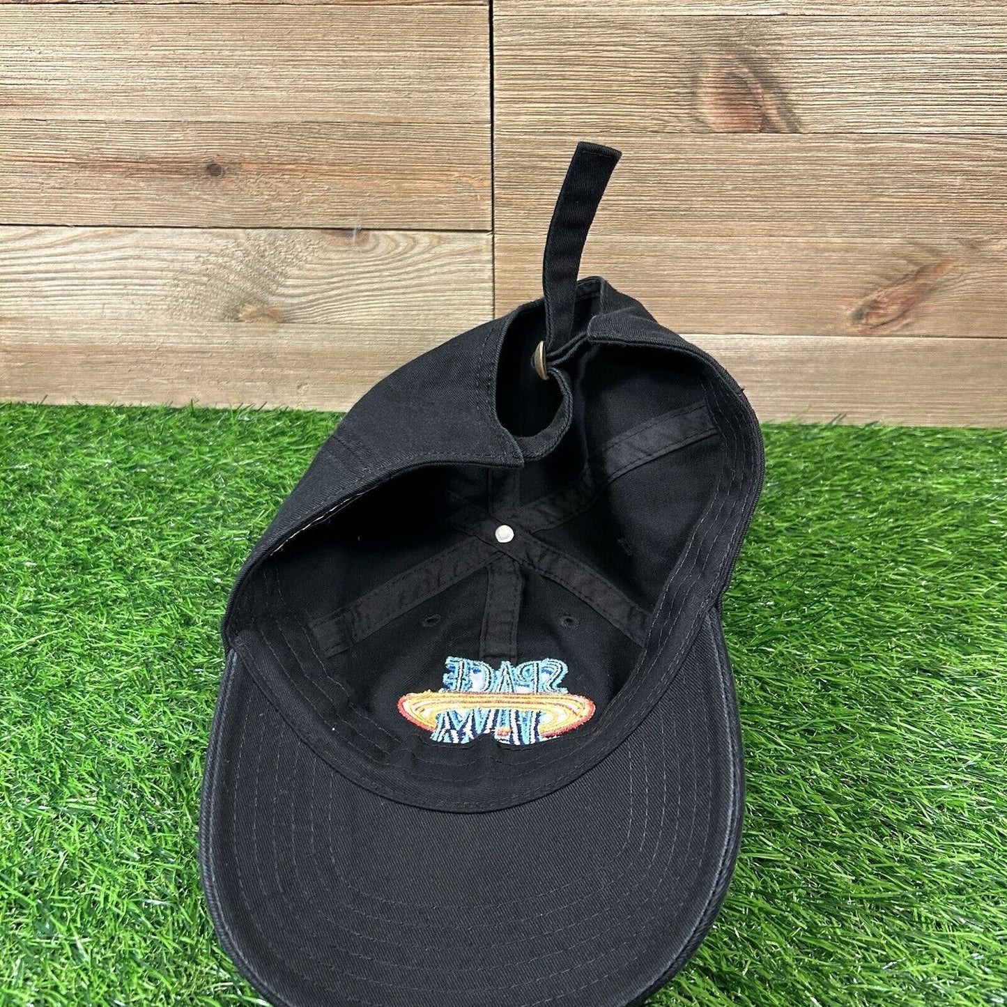 Space Jam Hat Cap Mens Black Strapback Golf Cartoon Adjustable Logo Warner Bros