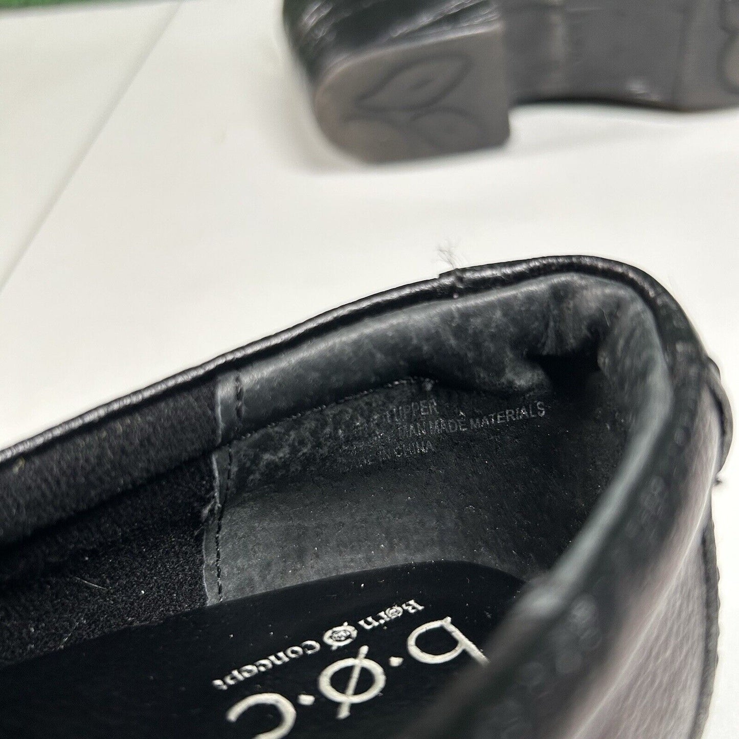 Born Boc Nadiyya Clogs Womens 8.5 M Black Pebbled Leather Shoes Slip On Nurse