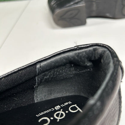 Born Boc Nadiyya Clogs Womens 8.5 M Black Pebbled Leather Shoes Slip On Nurse