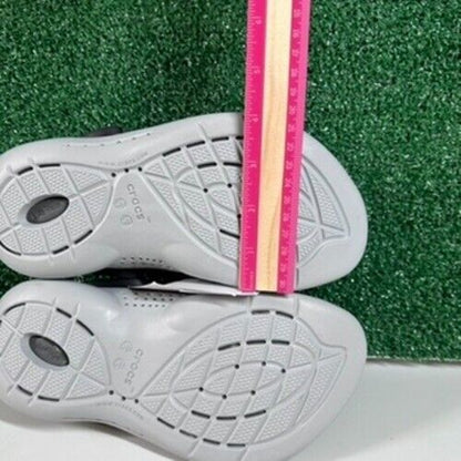 Crocs LiteRide 360 Clog Comfort Slip On Casual Shoes Black Gray Mesh Womens 6