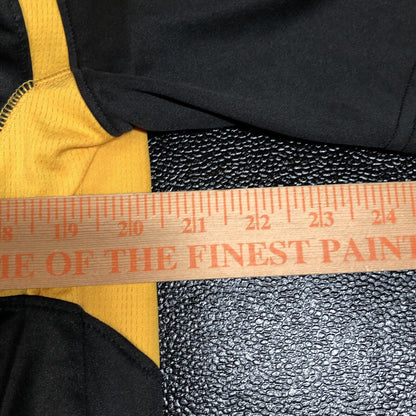 Iowa Hawkeyes Polo Shirt Mens Large Black Yellow Short Sleeve Champion Elite