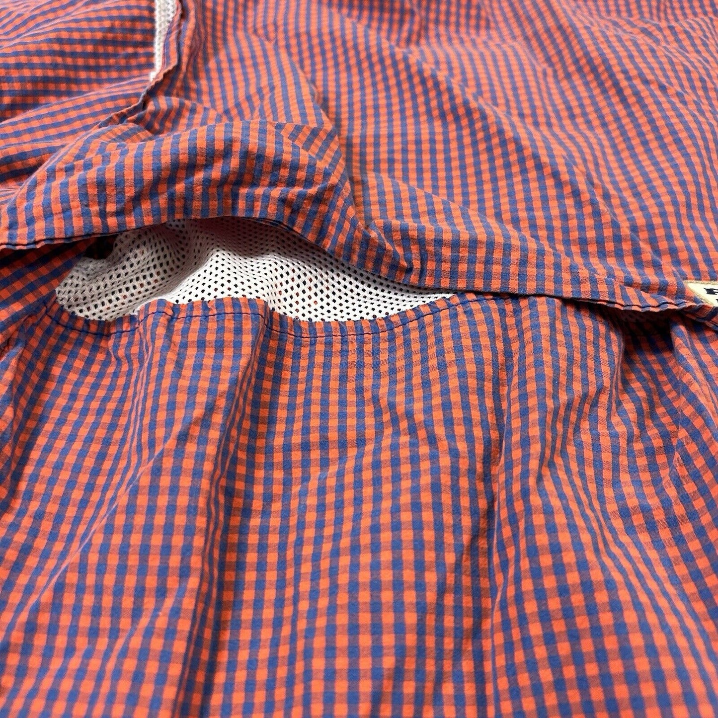 Columbia Florida Gators Shirt Mens Extra Large Orange Blue Check Super Bonehead