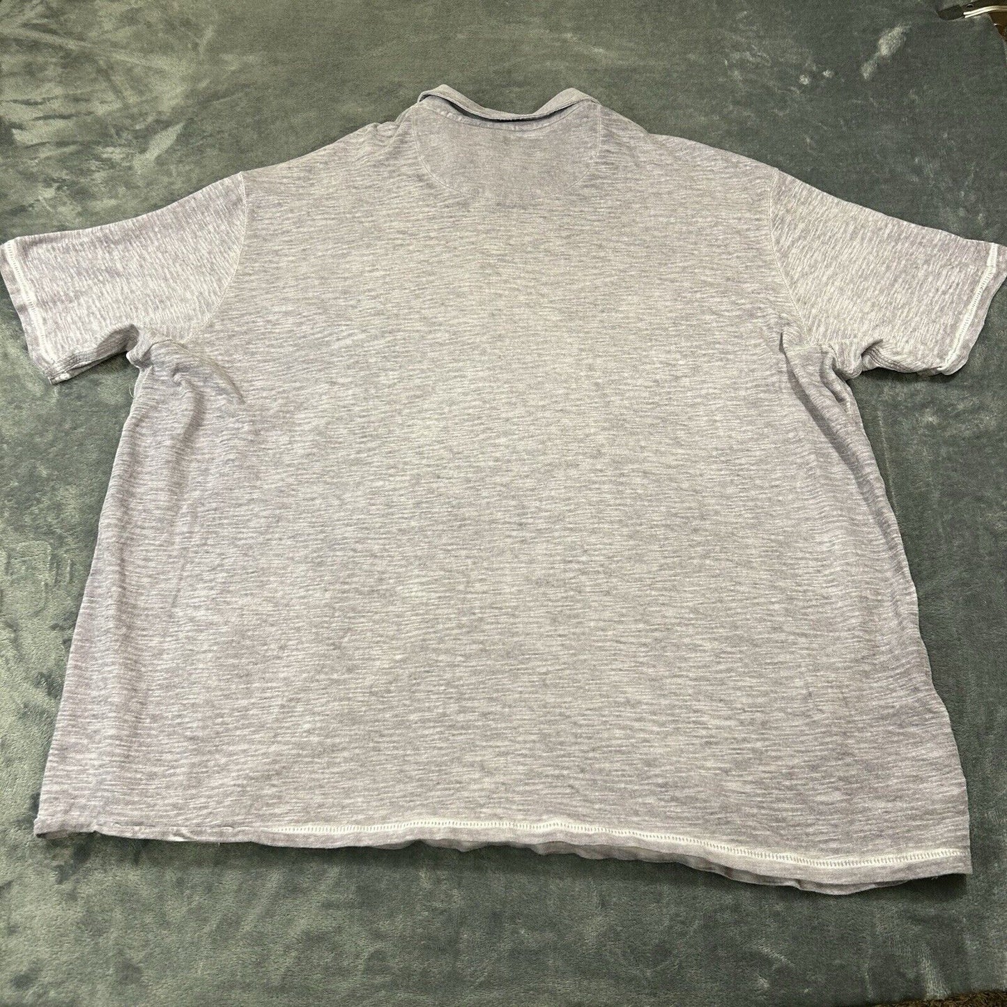 Tommy Bahama Polo Shirt Mens XXL 2XL Light Purple Short Sleeve Beach Island