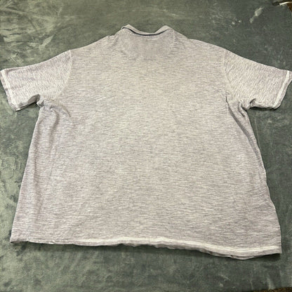 Tommy Bahama Polo Shirt Mens XXL 2XL Light Purple Short Sleeve Beach Island
