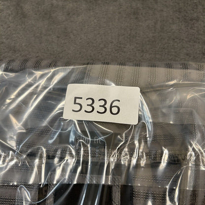 BKE Shirt Mens Extra Large Gray Striped Button Up Long Sleeve Work Slim Fit