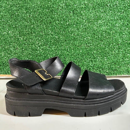 Dr Scholls Trekkie Platform Sandals Lug Sole Ankle Strap Buckle Casual Womens 7M