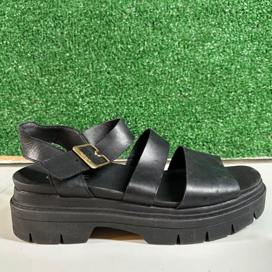 Dr Scholls Trekkie Platform Sandals Lug Sole Ankle Strap Buckle Casual Womens 7M