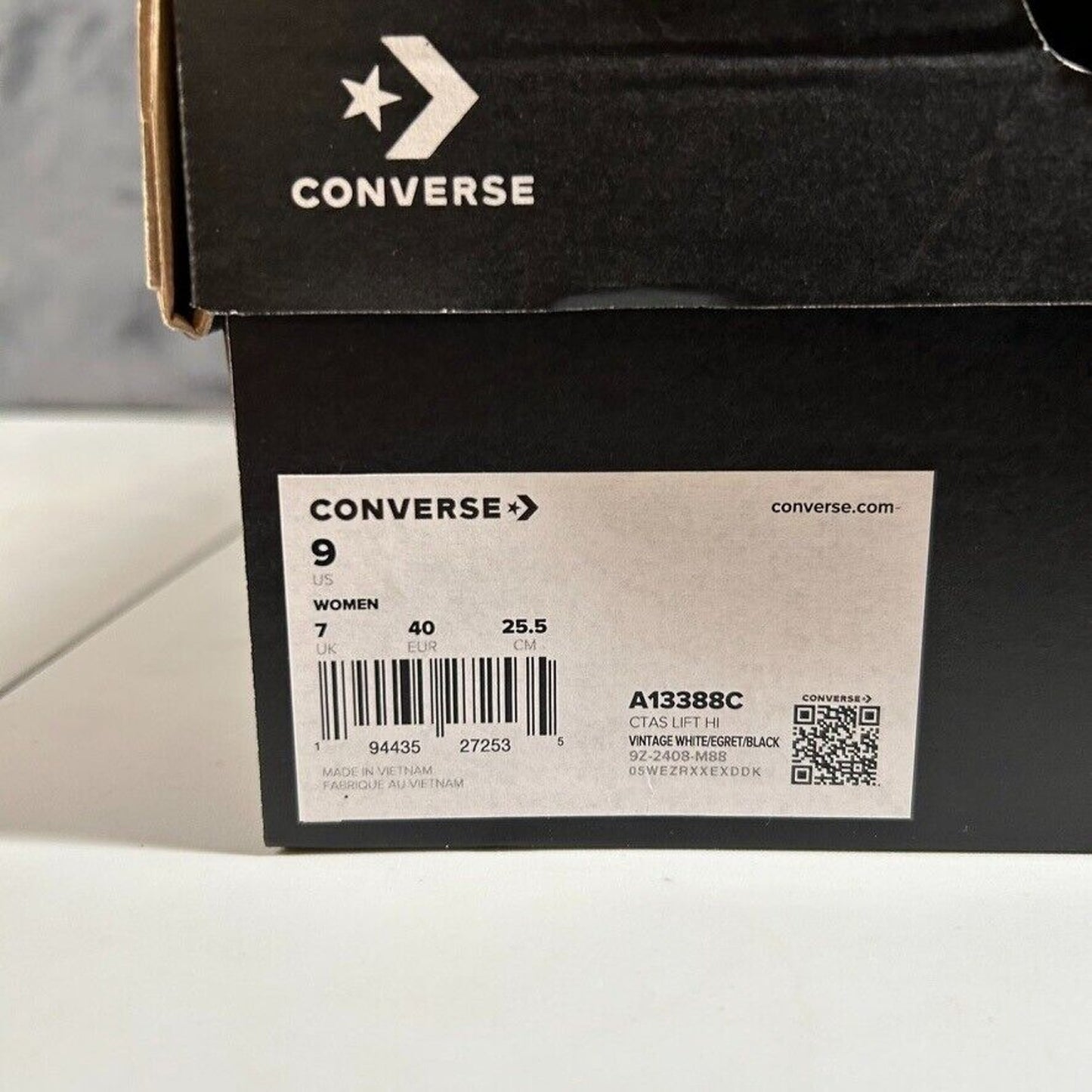 Converse All Star Lift Ruffle High Top Platform Sneakers Shoes White Womens 9