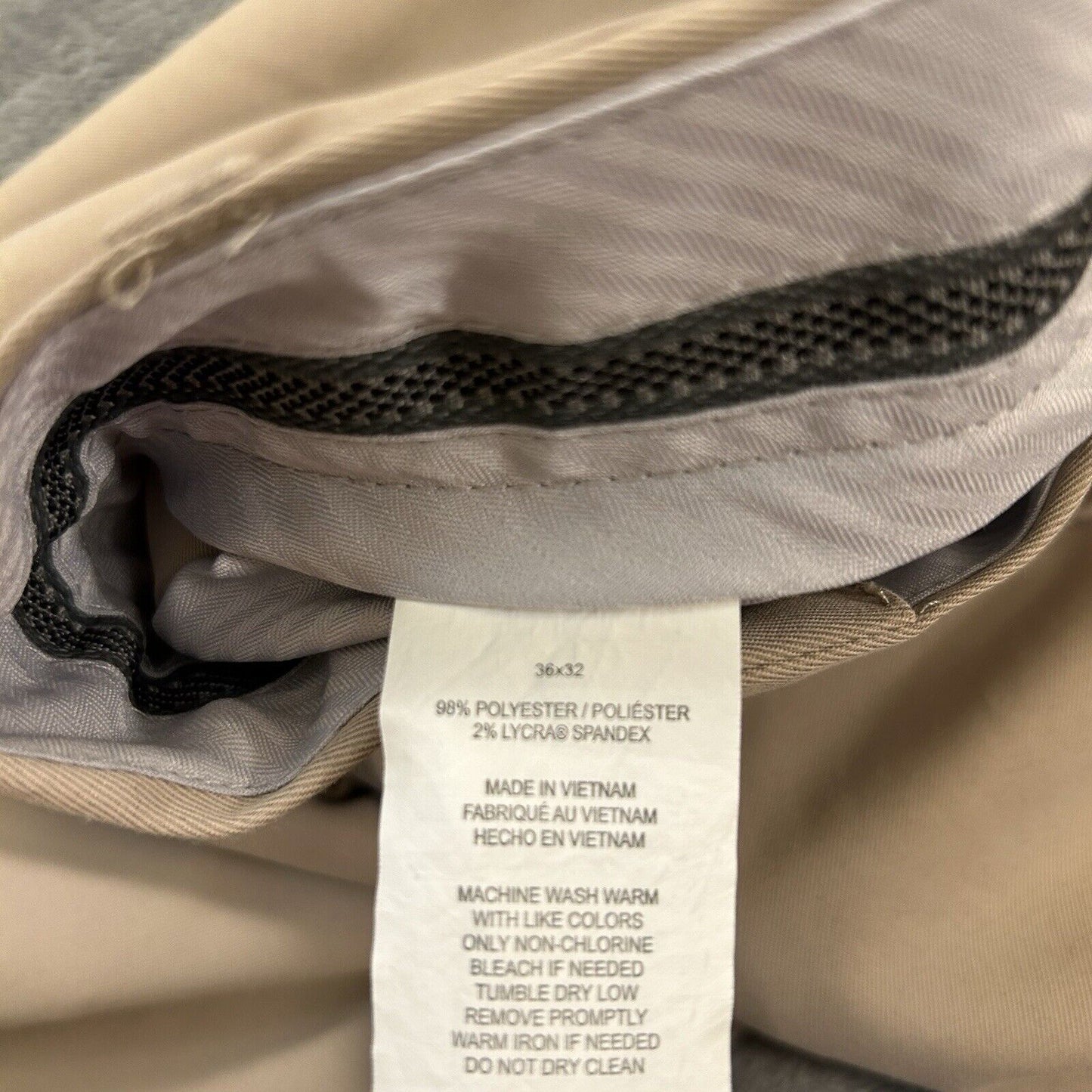 PGA Tour Dress Pants Mens 36x32" Brown Slacks Golf Work Stretch Athletic Pockets