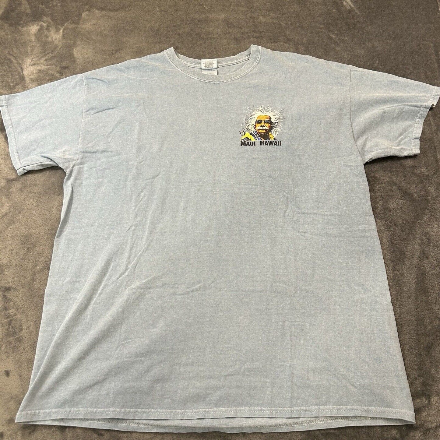 Vintage Maui Hawaii Shirt Mens Extra Large Blue Short Sleeve T-Shirt Gildan