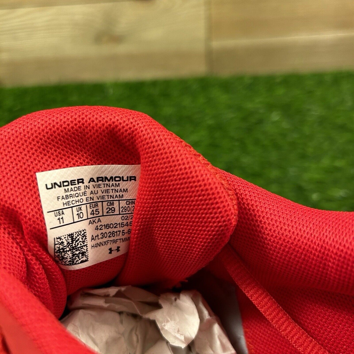 Under Armour Charged Assert 10 Mens Size 11 Red Shoes Sneaker Athletic NEW W/Box