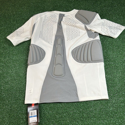 Under Armour MPZ2 Padded Shirt Mens Extra Large White Compression MSRP $75 New