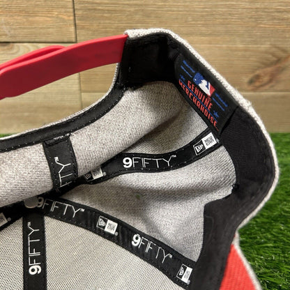 Chicago Cubs Hat Cap Mens Gray Red Snapback New Era MLB Baseball Logo Wool