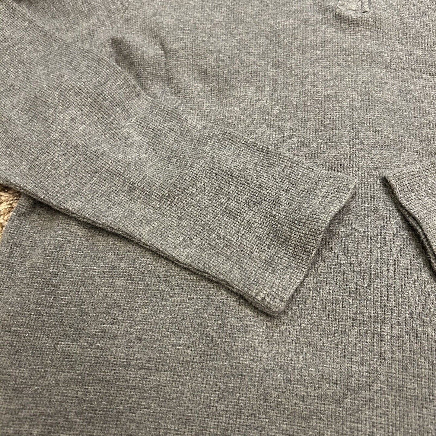 Michael Kors Sweater Mens Extra Large Gray Pullover Quarter Zip Sweatshirt