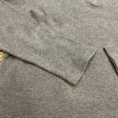 Michael Kors Sweater Mens Extra Large Gray Pullover Quarter Zip Sweatshirt