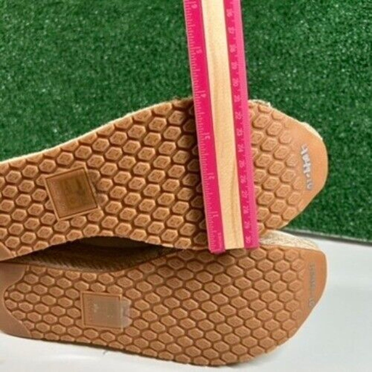 Dolce Vita Jhenee Espadrille Platform Sneaker Chain Slip On Shoes Beige Women 10