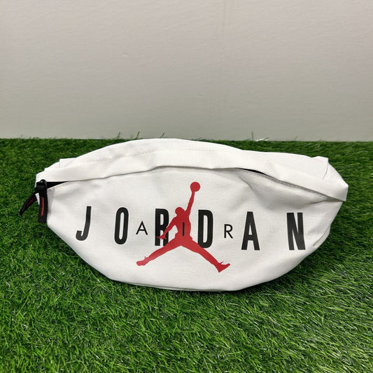 Nike Air Jordan Crossbody Bag White Jumpman Fanny Pack Hip Waist Belt 9B0533 NEW