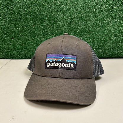 Patagonia Trucker Hat Cap Mens Snapback Gray Outdoor Meshback Adjustable Canvas
