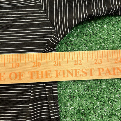Nike Golf Polo Shirt Mens Medium Black White Striped Short Sleeve Dri-fit Preppy