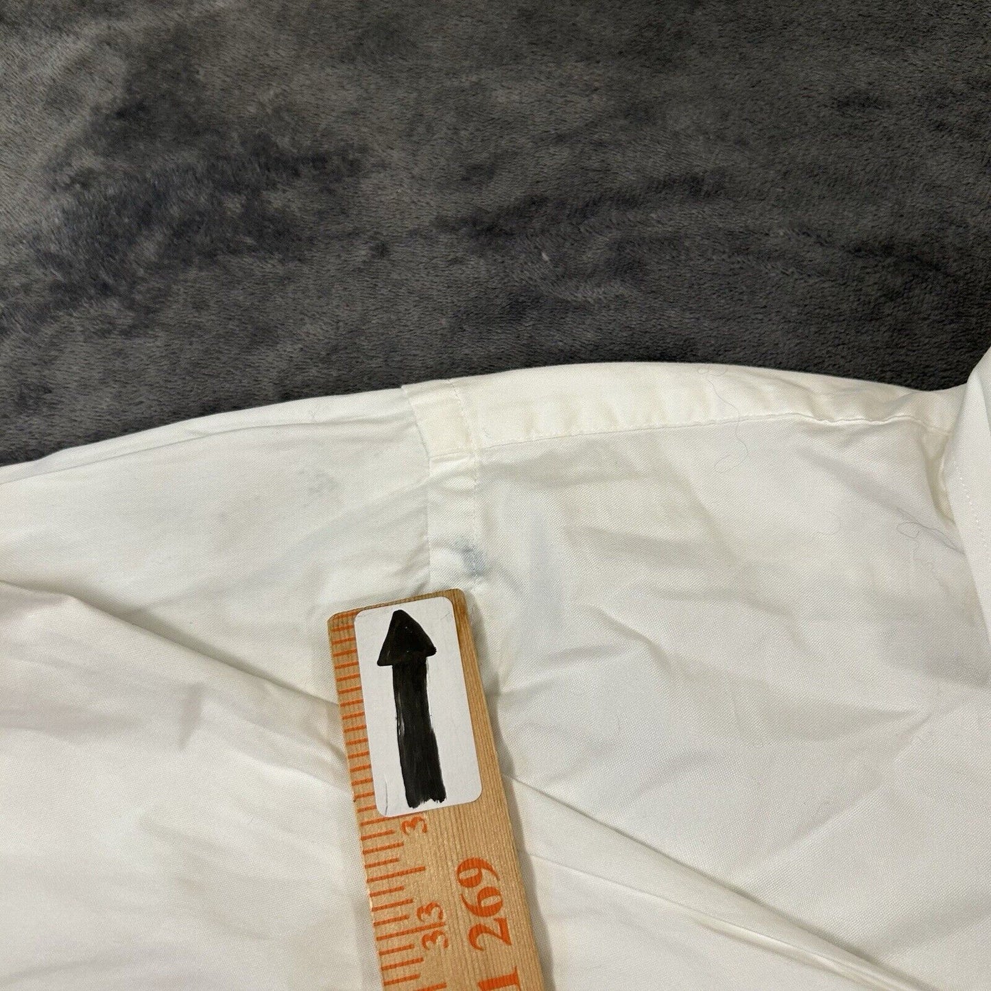 Nordstrom Shirt Mens 14.5 32 White Button Up Long Sleeve Formal Work Preppy