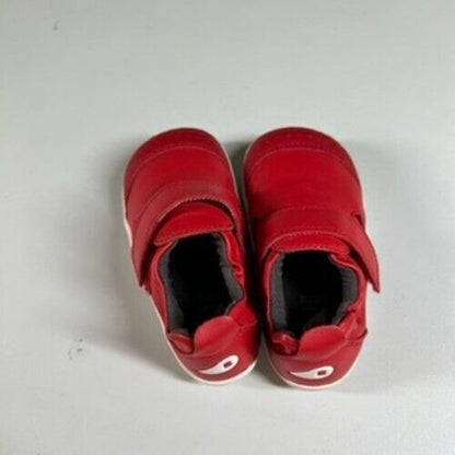 Bobux Soft Sole Shoes First Walker Leather Red Strap Toddler Shoes 3.5C / 20EU