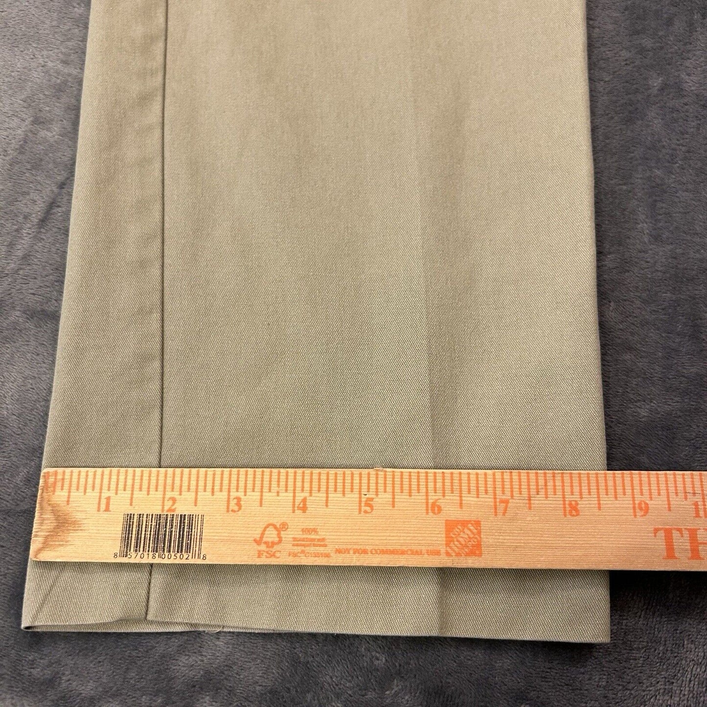 Dickies Chino Pants Mens 34x32" Brown Straight Work Canvas Wrokwear Casual